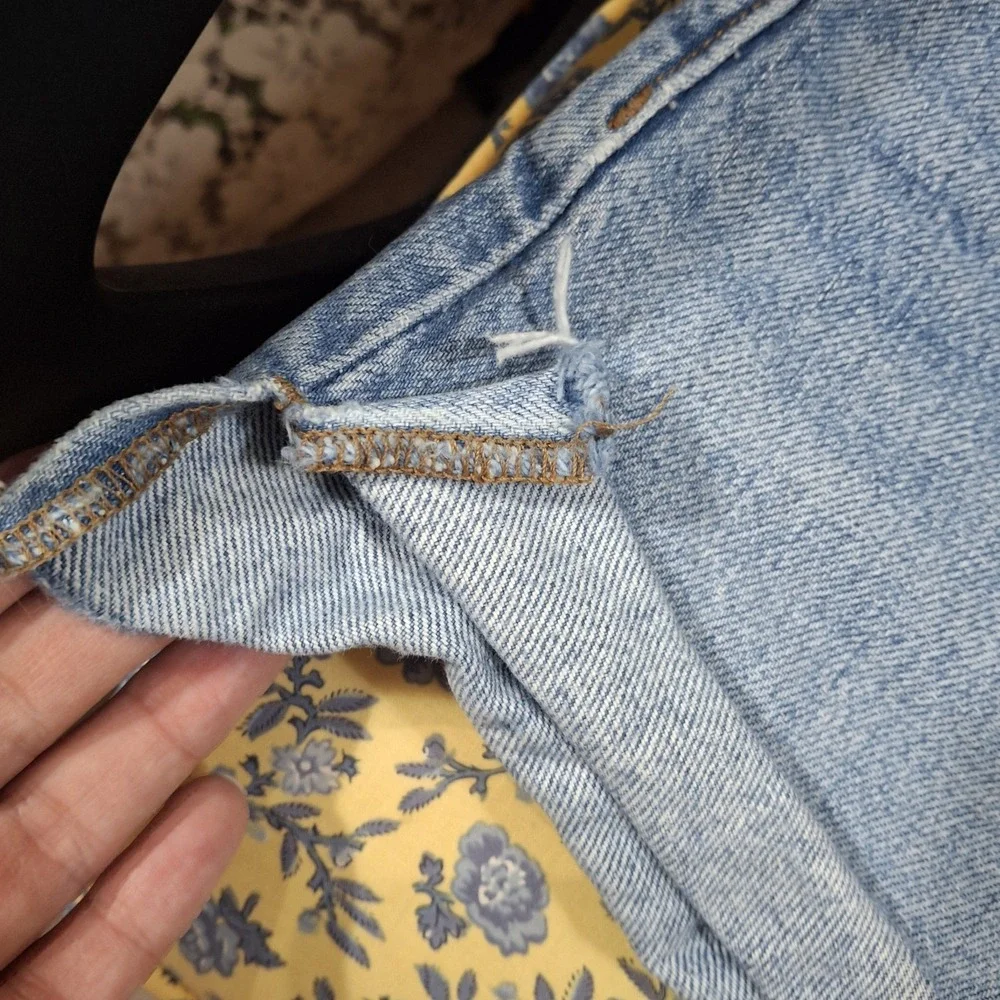 Madewell Relaxed Blue Jean Denim Cutoff Shorts Size 24‎ Beach Summer Casual